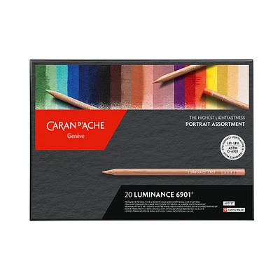 20-Pack Luminance 6901 Coloured Pencil Set - Portrait Assortment