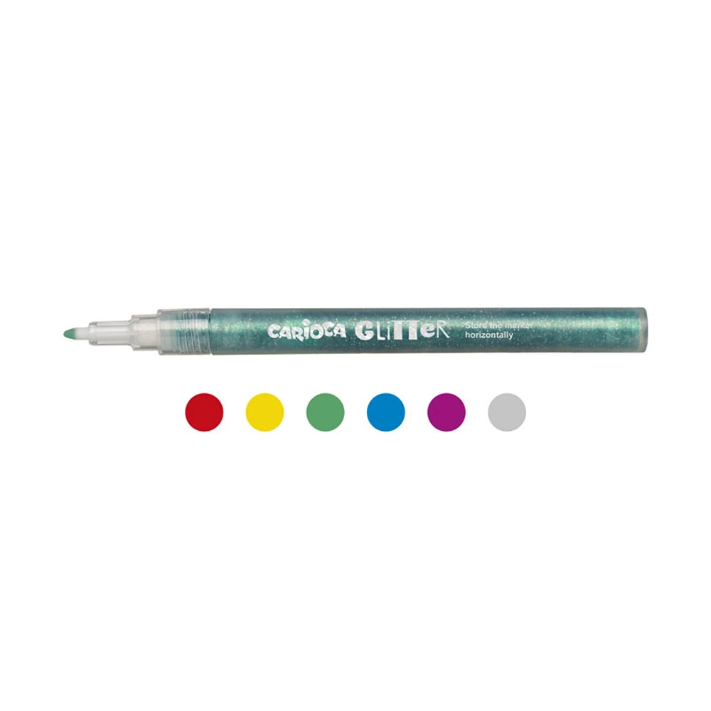 6-Pack Glitter Markers