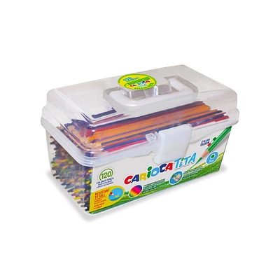 Ens. 120 crayons de couleur TITA