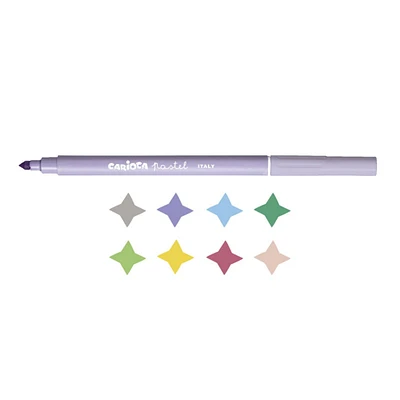 8-Pack Pastel Markers