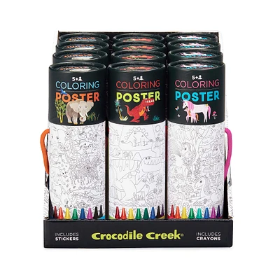 Colouring Poster Kit - Wild Animals