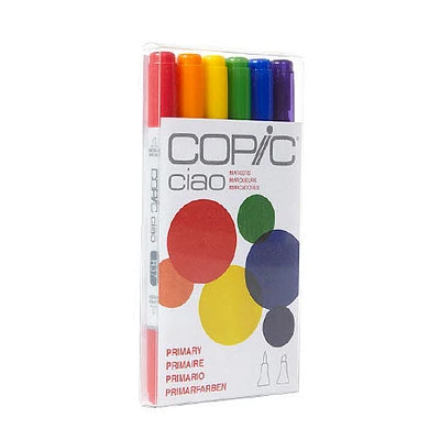 Set of 6 Copic Marker - Primary colours