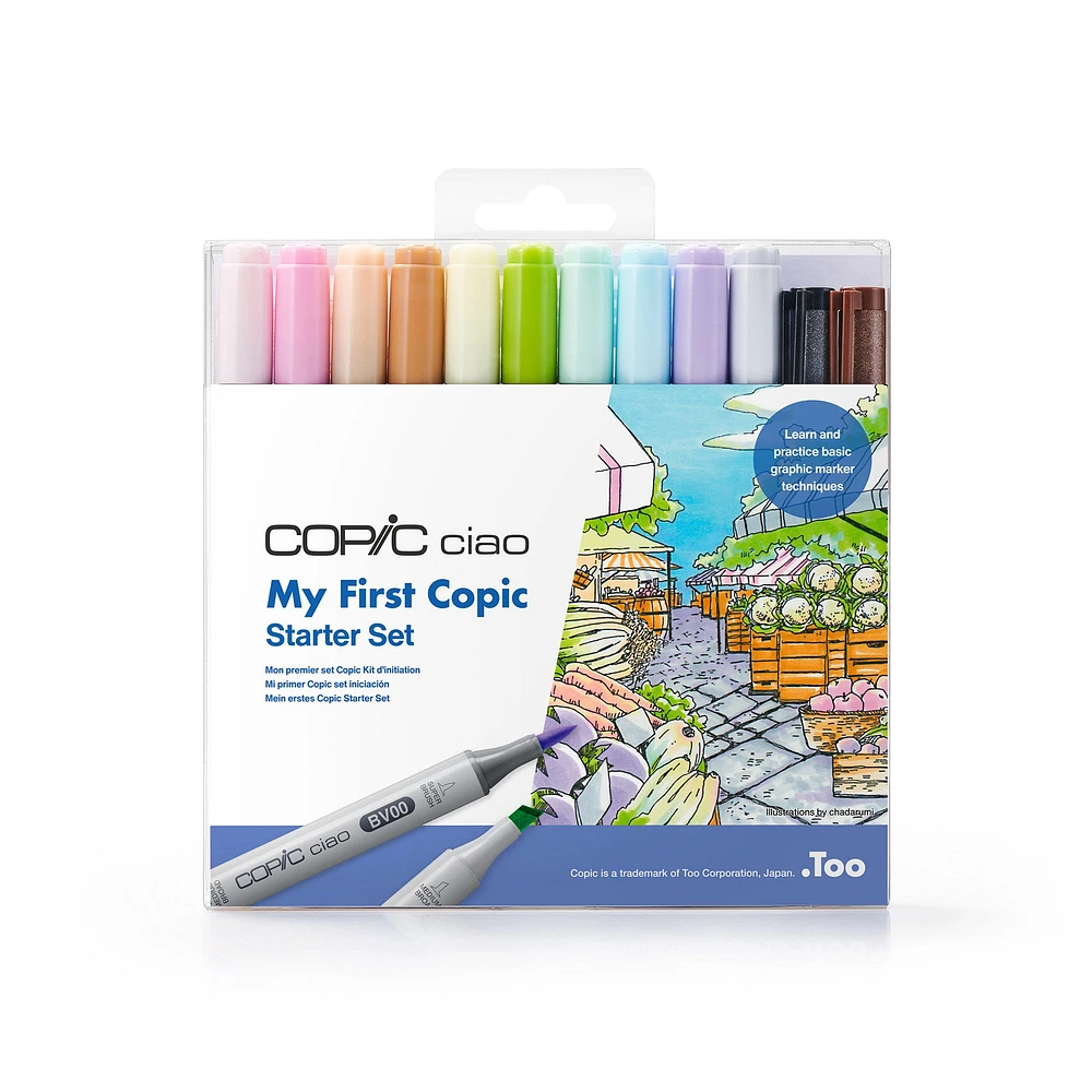 Copic Ciao Markers - 12-Piece Starter Set