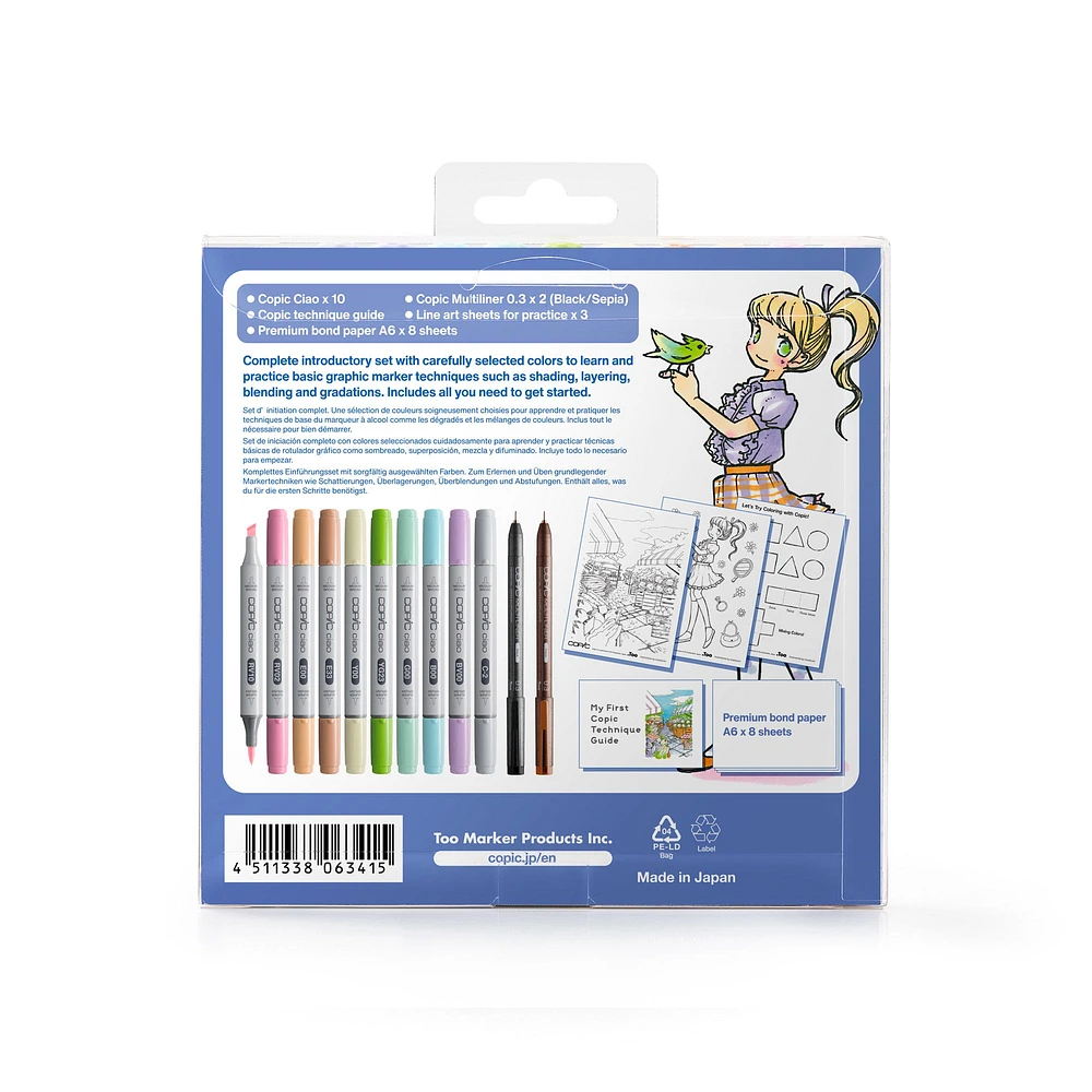 Copic Ciao Markers - 12-Piece Starter Set