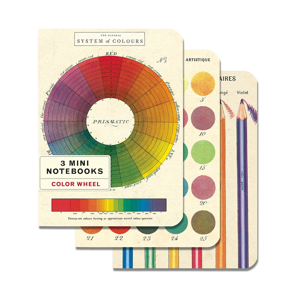 3-Pack Mini Notebooks - Colour Wheel