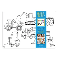 Funny Mat Colouring Placemat - Construction