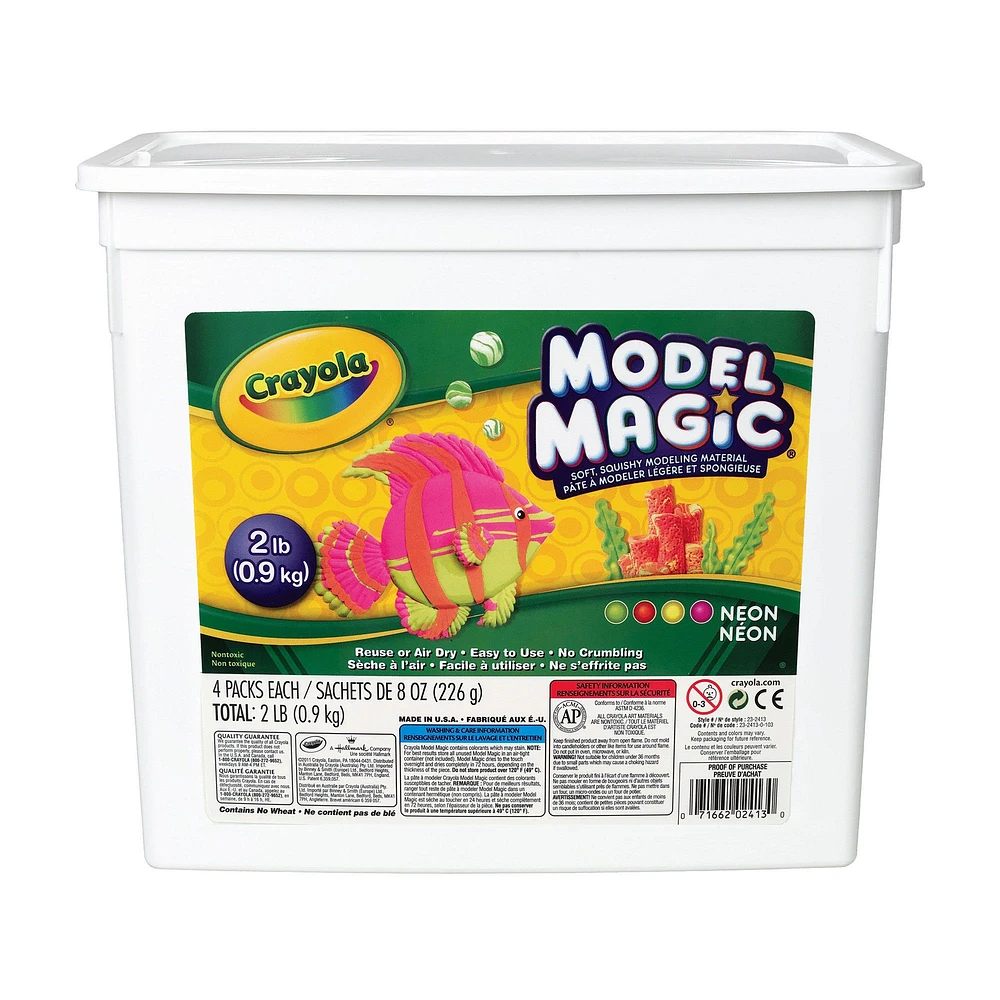 Pâte à modeler Model Magic - néon, 2 lb