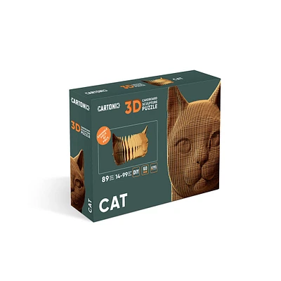 3D Carboard Puzzle - Cat