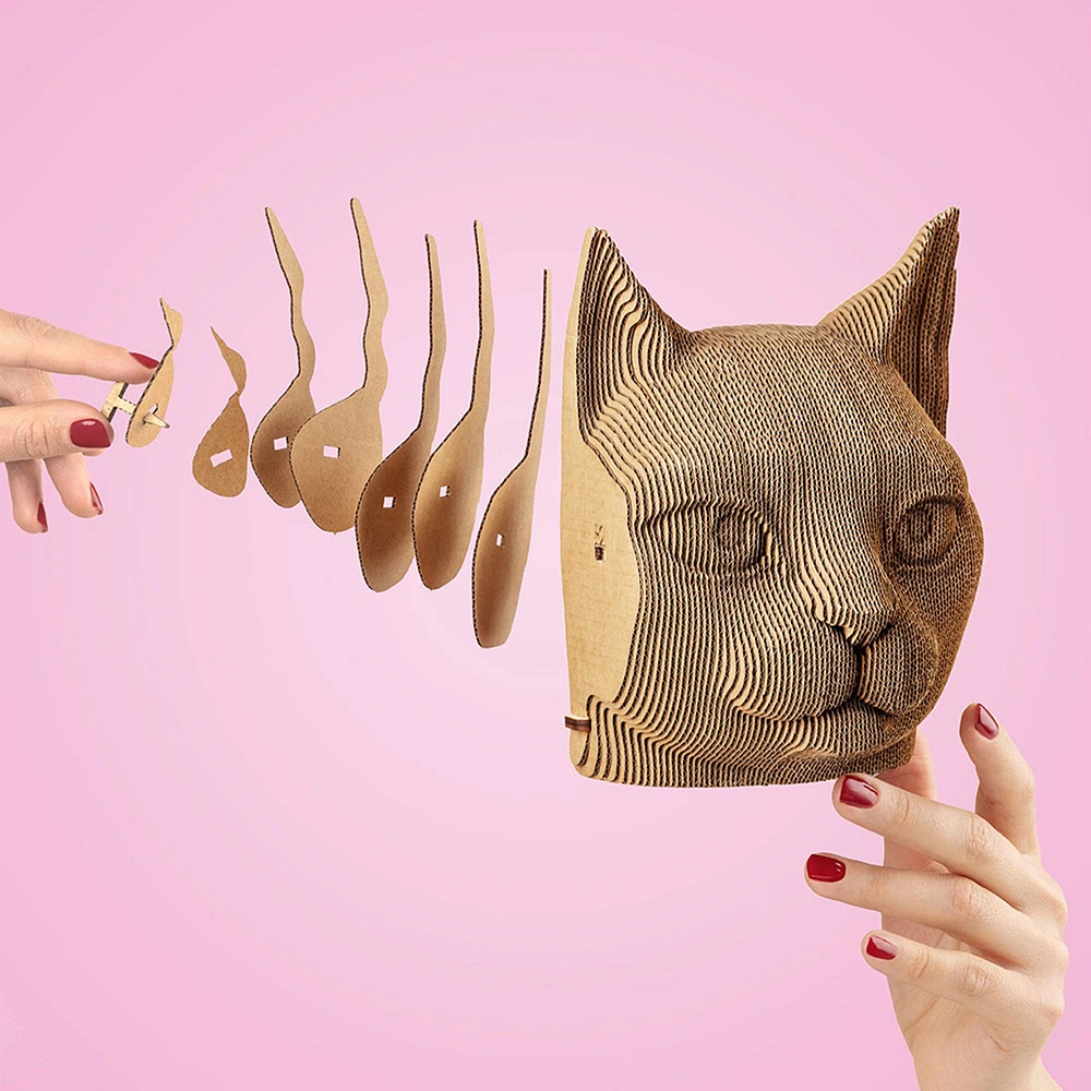 3D Carboard Puzzle - Cat