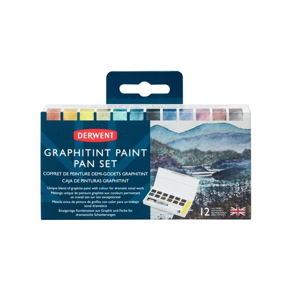 Coffret de peinture Graphitint en demi-godets