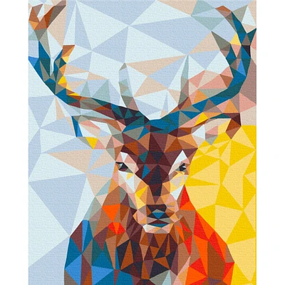 Paint by Numbers Kit - "Kaleidoscope Deer"