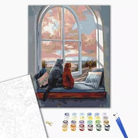 Paint by Numbers Kit - "Landscape for Cats"
