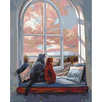 Paint by Numbers Kit - "Landscape for Cats"