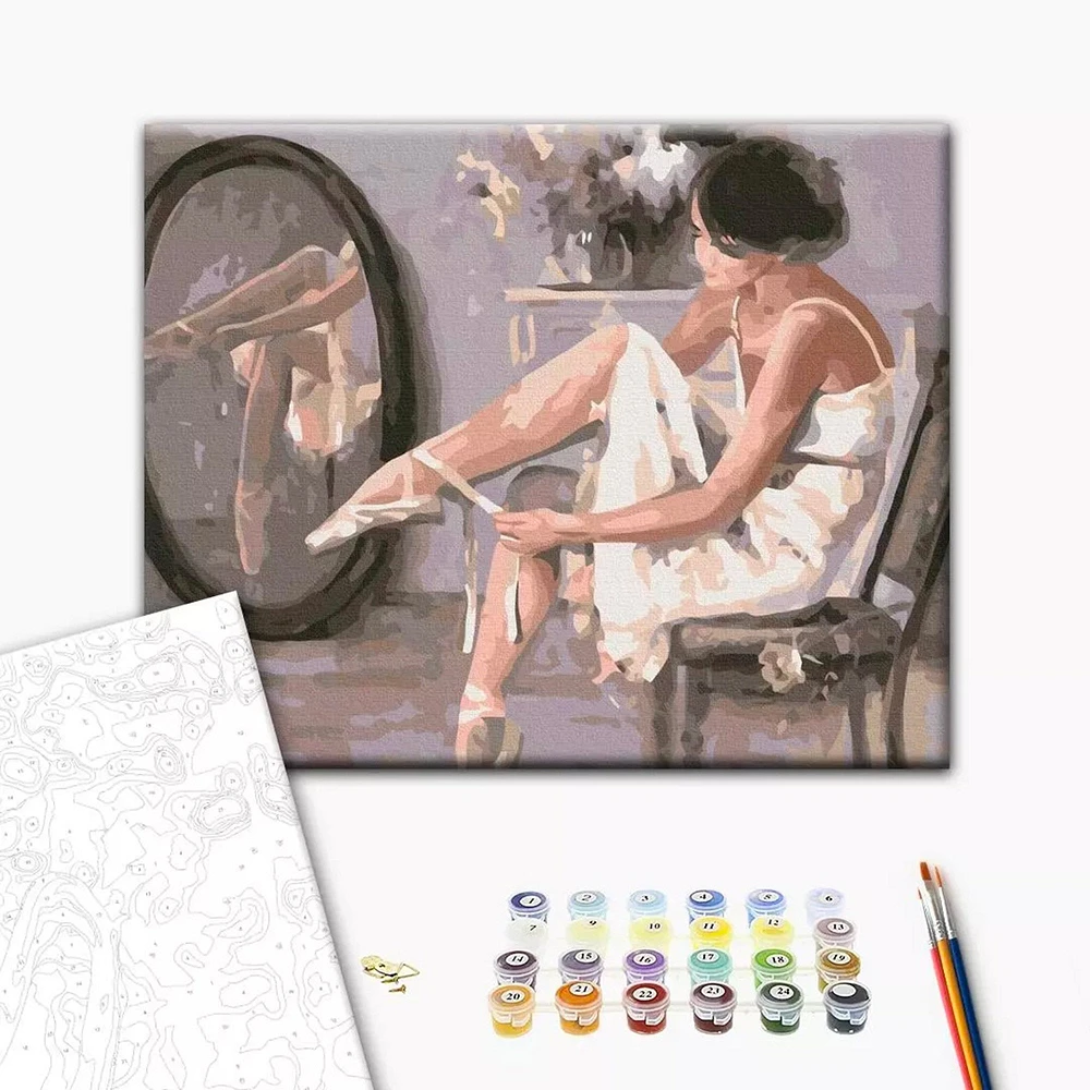 Paint by Numbers Kit - "Morning in Pointe Shoes"