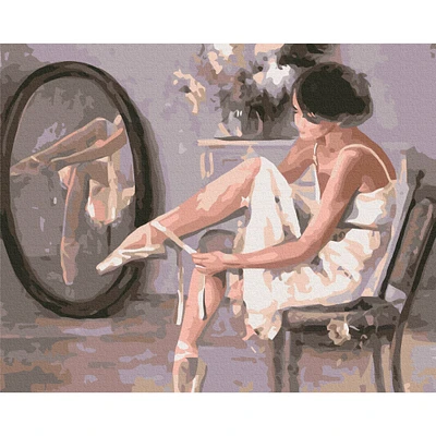 Paint by Numbers Kit - "Morning in Pointe Shoes"