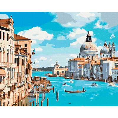 Kit peinture à numéros - « Une promenade à Venise »