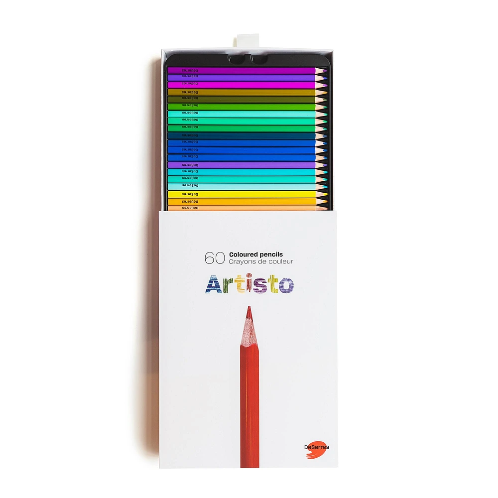 60-Pack Artisto Coloured Pencils