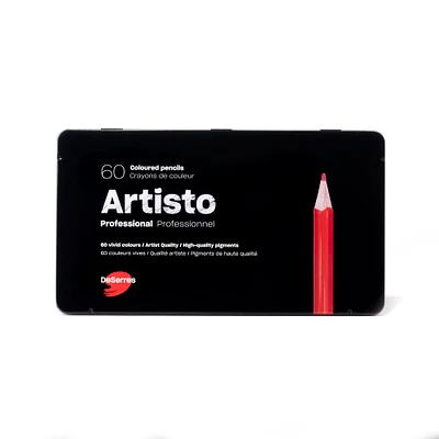 Ens. 60 crayons de couleur Artisto Professionnel