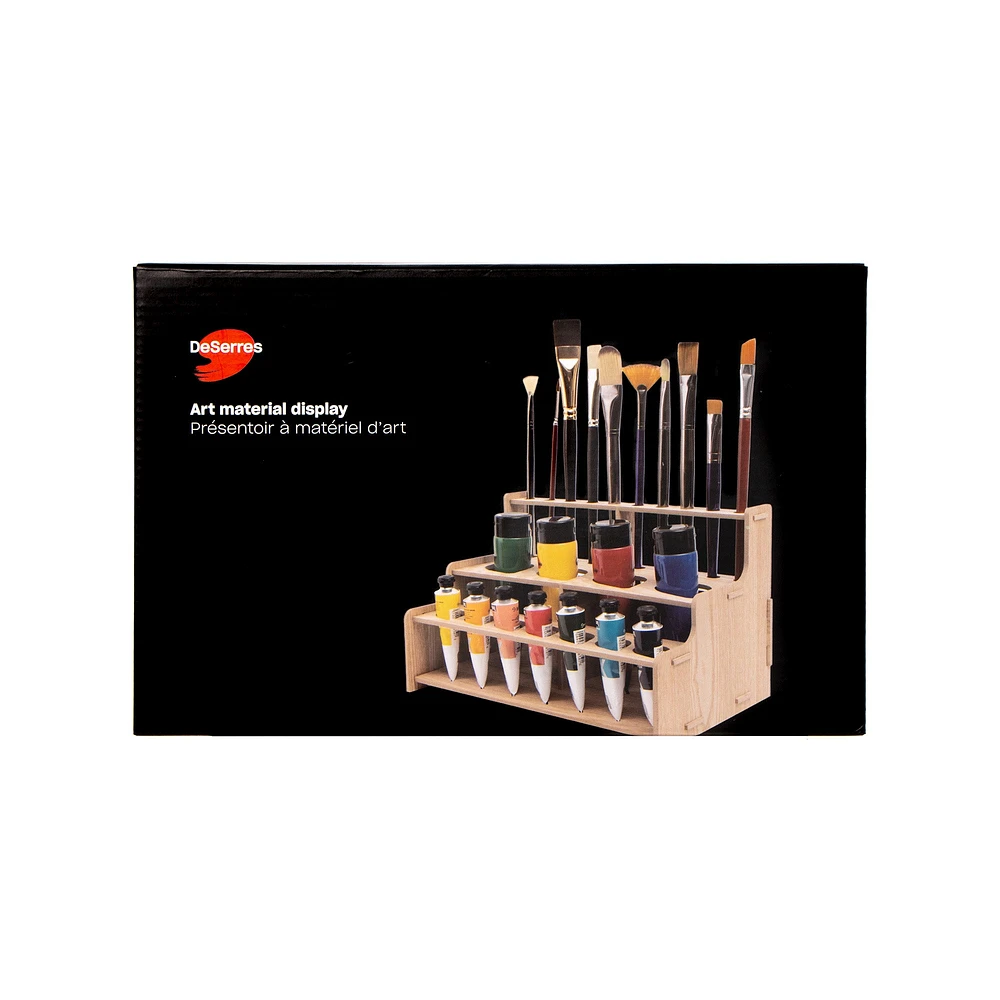 Straight Paint & Brush Rack