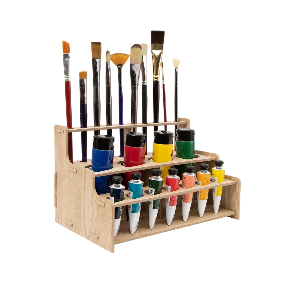 Straight Paint & Brush Rack