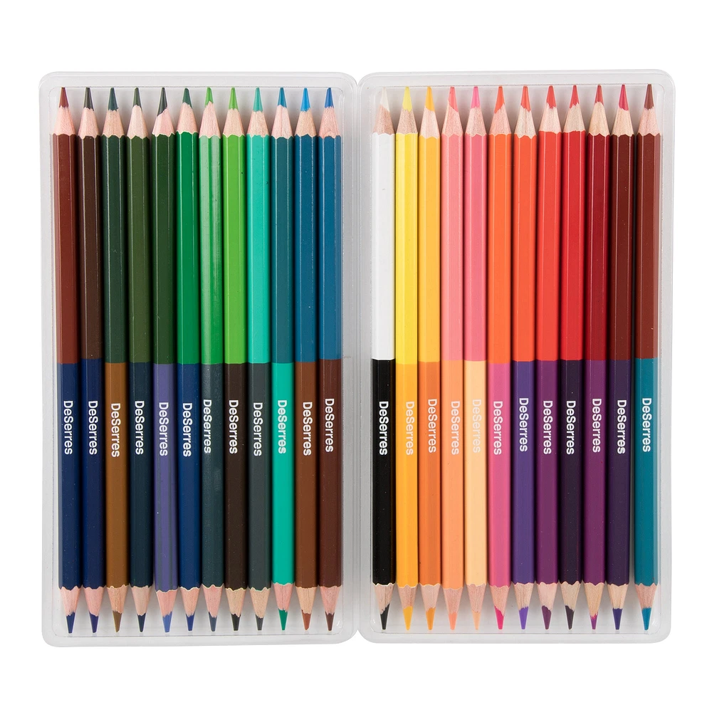 Ens. 24 crayons de couleur Duetto