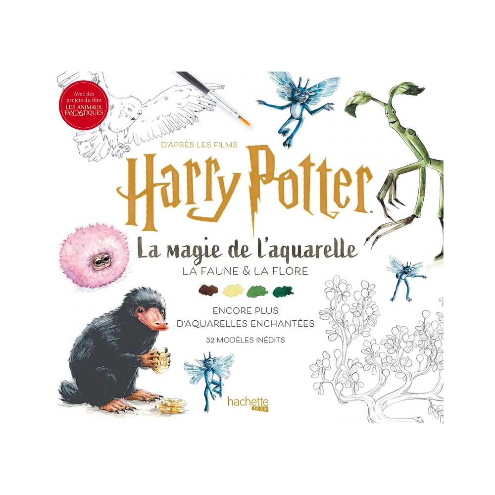 Harry Potter : La magie de l'aquarelle Harry Potter, La faune & la flore - French Ed.