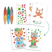 Pochette 6 activités créatives - Les animaux et leurs maisons 