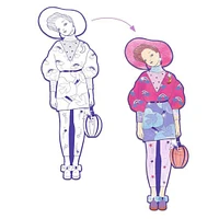 Fashion Colouring - Ladies, Zaho & Friends