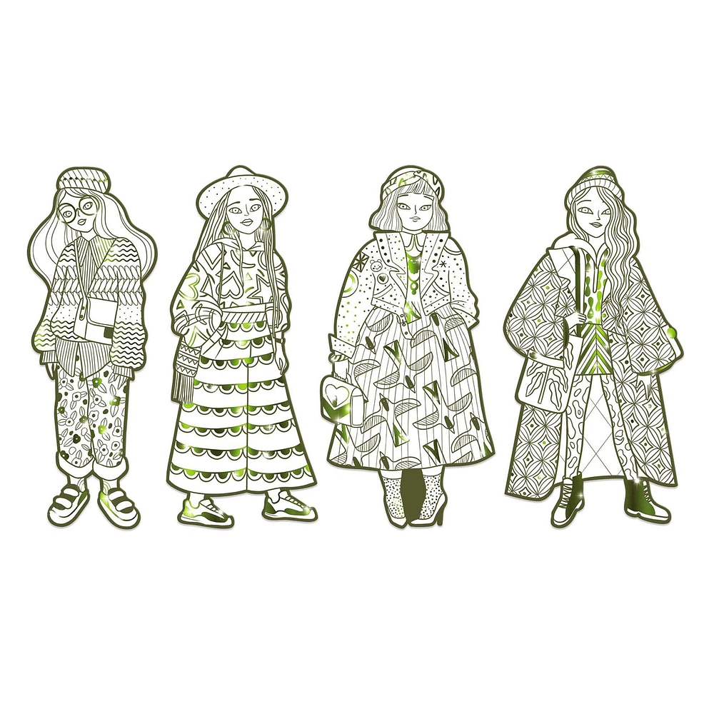 Fashion Colouring - Ladies, Bowie & Friends