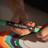 12-Pack Alto Markers Set, Basic Colours - Chisel and Fine Tip