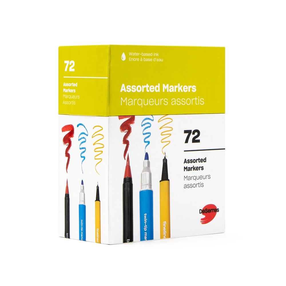 72-Piece Marker Set - Assorted Colours