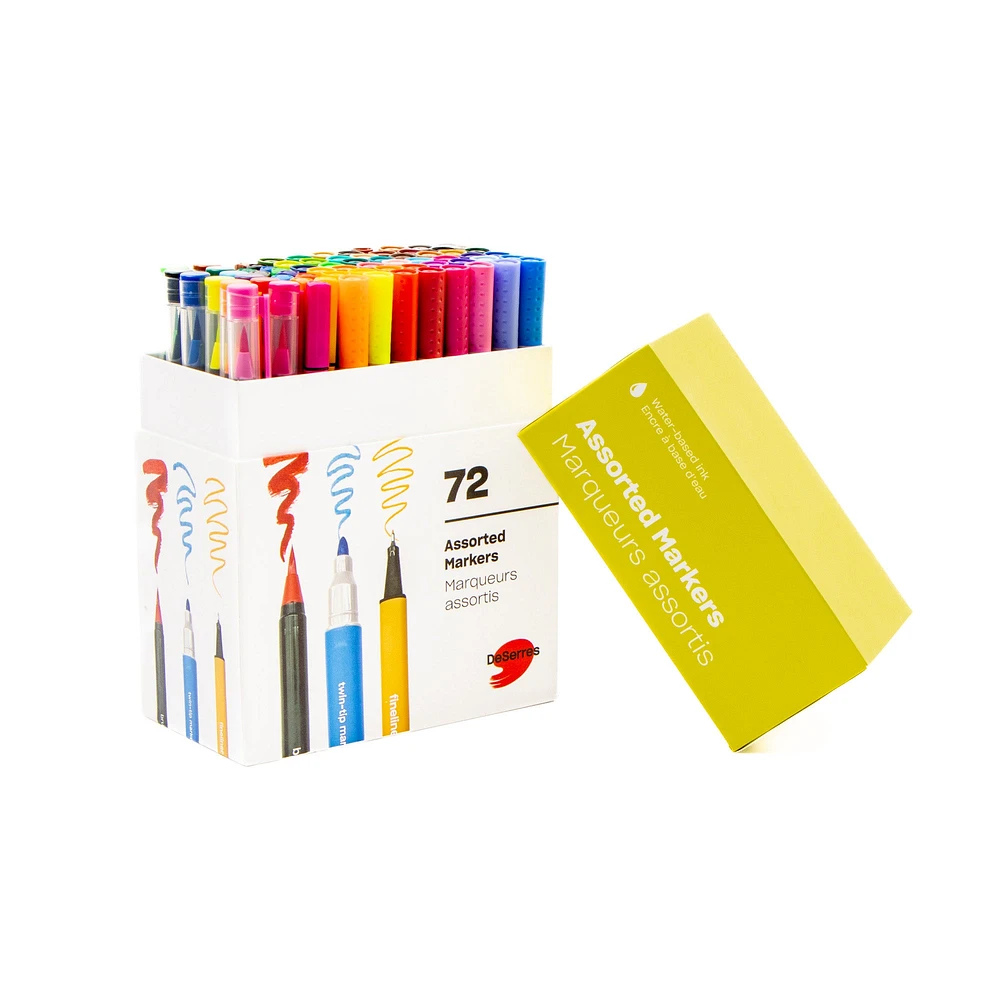 72-Piece Marker Set - Assorted Colours