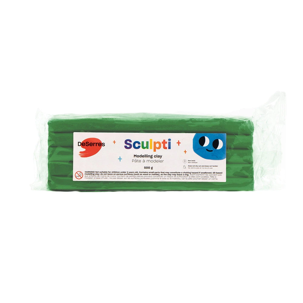 Sculpti Kids' Modelling Clay - Primary Colours, 500 g