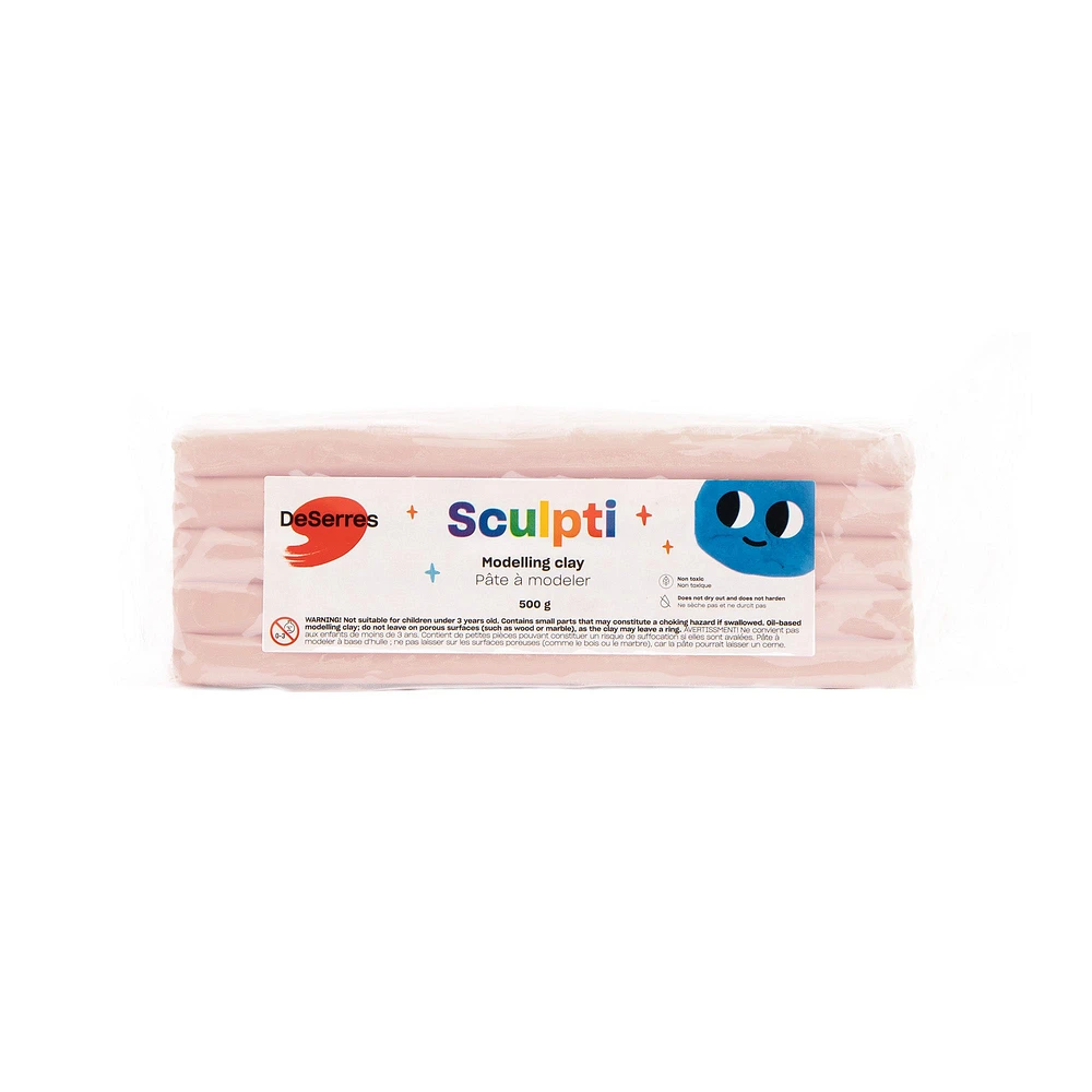 Sculpti Kids' Modelling Clay - Pastel Colours, 500 g