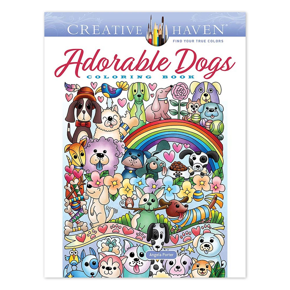 Adorable Dogs Colouring Book - éd. anglaise