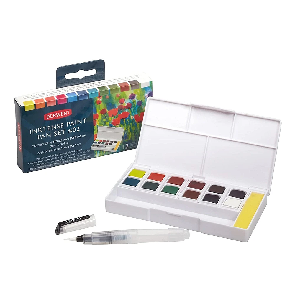 Inktense Paint Pan Travel Set #2 - 12 Half Pans