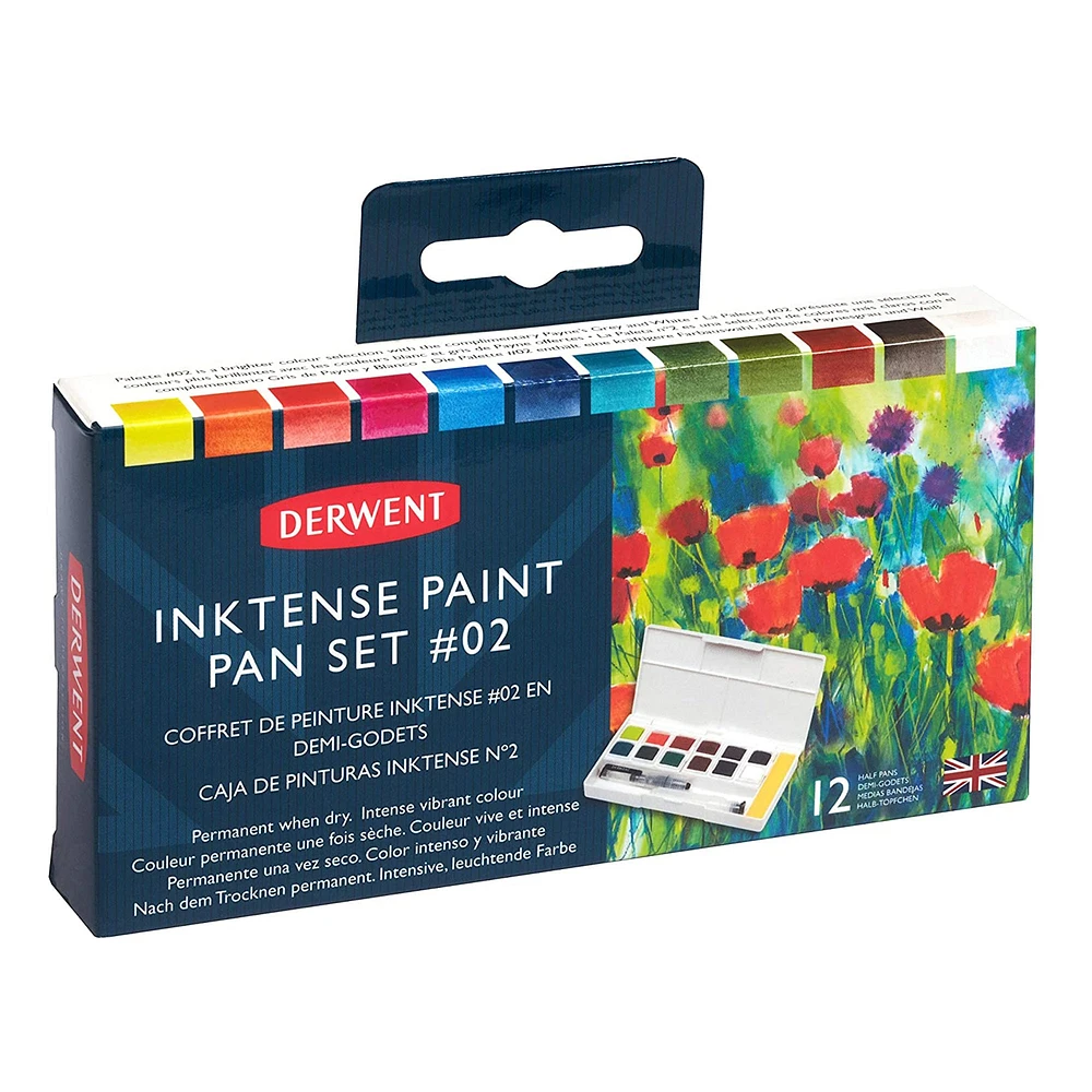 Inktense Paint Pan Travel Set #2 - 12 Half Pans