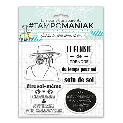 Transparent Stamps - Prendre soin de soi, French Ed.