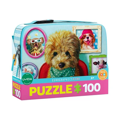 100-Piece Puzzle Lunch Box - "Dinner Time"