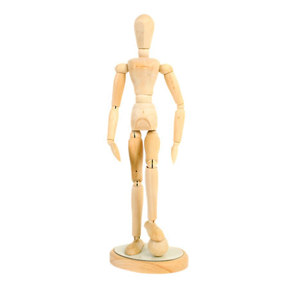 Wood mannequin male 8in