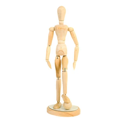 Wood mannequin male 8in