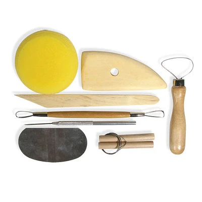 Ensemble de 8 outils à poterie