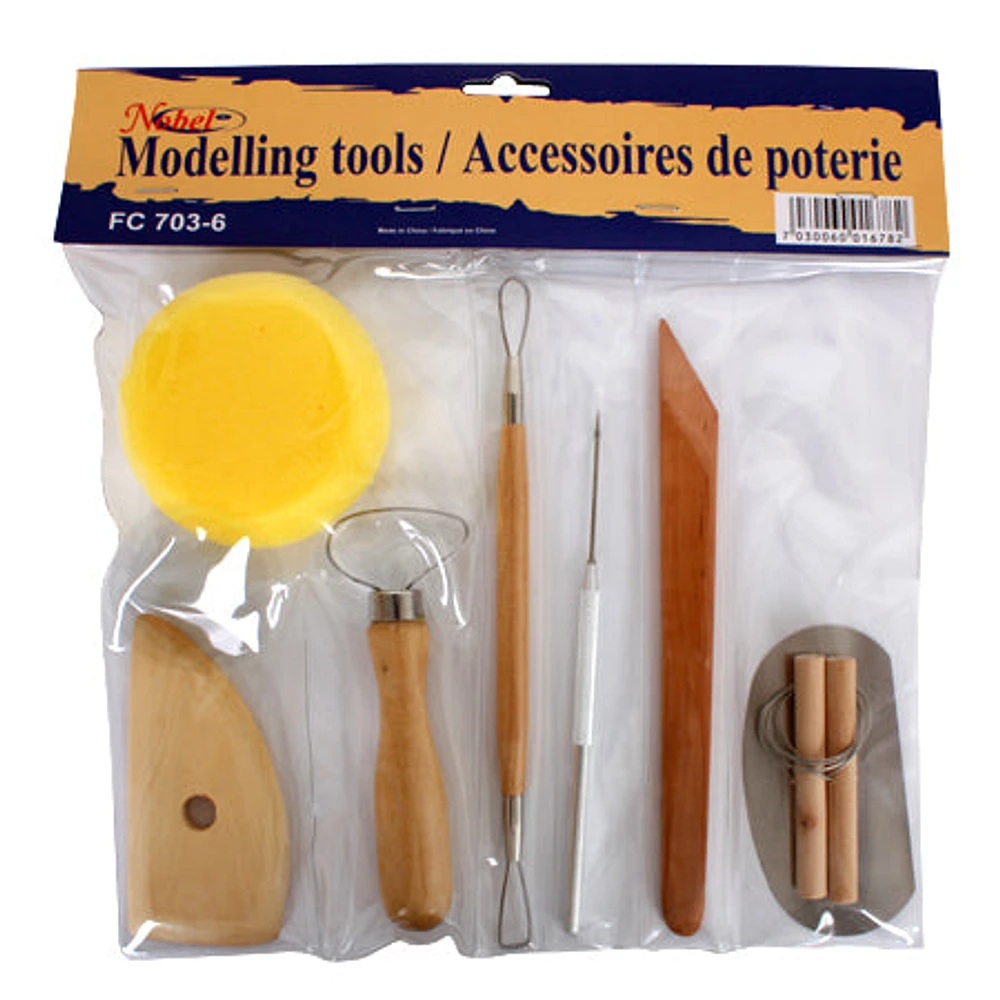 Ensemble de 8 outils à poterie