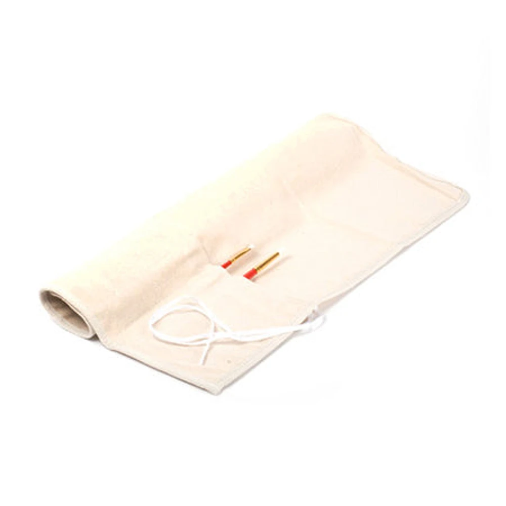 Canvas roll-up brush sleeve