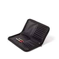 Black rigid brush case