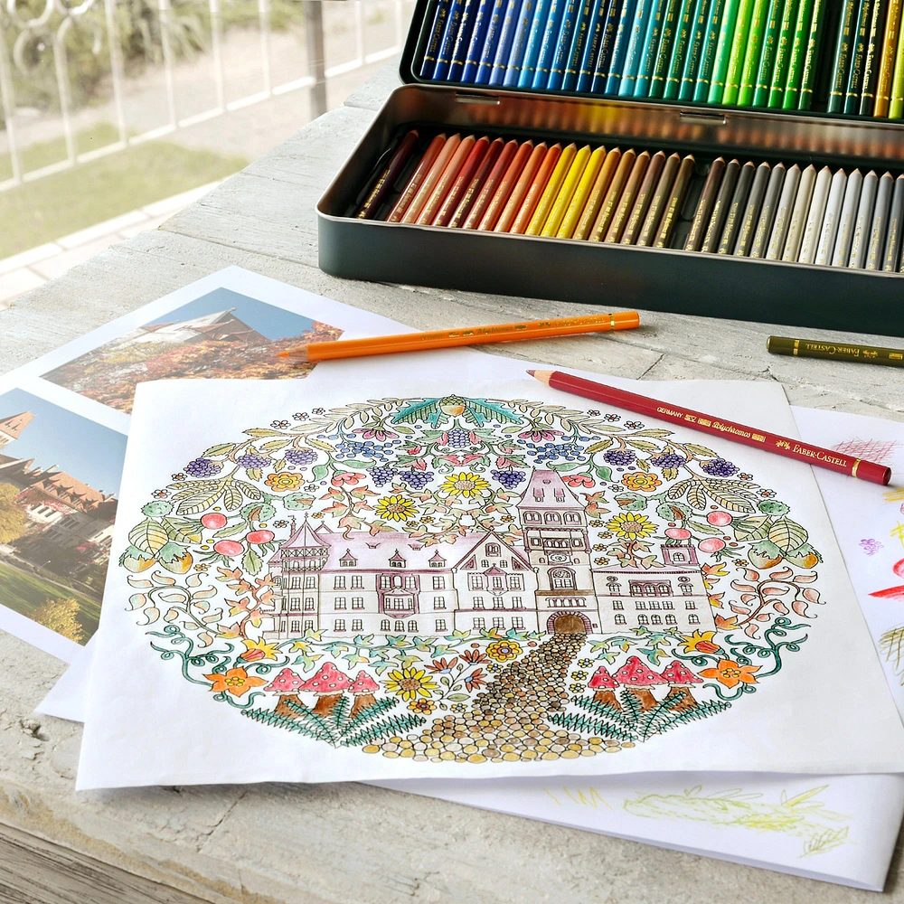 Ens. 24 crayons de couleur Polychromos