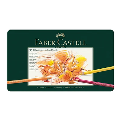 Ens. 36 crayons de couleur Polychromos