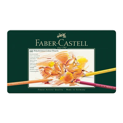 Ens. 60 crayons de couleur Polychromos