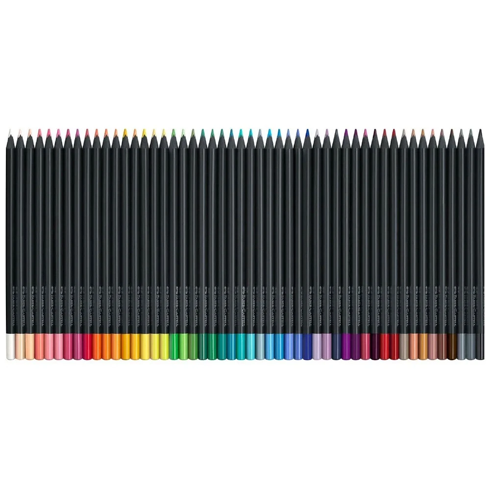 Ens. 50 crayons de couleur Black Edition