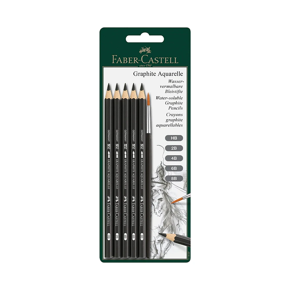 6-Piece Graphite Aquarelle Set